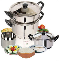 MAESTRO 110MMC3 Food Steamer(3 L, Silver)