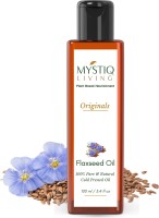 Mystiq Living Flaxseed Oil (Cold Pressed) For Skin and Hair | Natural and 100% Pure | (Organic) Hair Oil(100 ml)