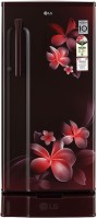 LG 188 L Direct Cool Single Door 3 Star Refrigerator(Scarlet Plumeria, GL-D191KSPX.ASPZEBN)