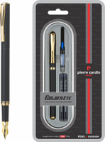 PIERRE CARDIN Golden Eye Matte Black Finish Exclusive | Metal Body With Attractive Look Fountain Pen(Ink Color - Blue)