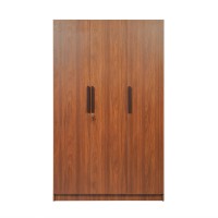 Trevi Ozone Engineered Wood 3 Door Wardrobe(Finish Color - Bali Teak, Knock Down)