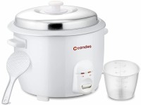 Candes Aroma Easy Cook Electric Rice Cooker with Steaming Feature(1.8 L, White)