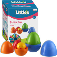 Little's Nesting Eggs I Activity Toy for Babies I Multicolor I Infant & Preschool Toys(Multicolor)