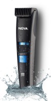 NOVA NHT 1059 Digital Waterproof Trimmer 200 min  Runtime 40 Length Settings(Grey)