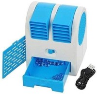 View eWAVE 3.99 L Room/Personal Air Cooler(Blue, Mini Portable Dual Bladeless Small Air Conditioner Water Air Cooler USB Fan)  Price Online
