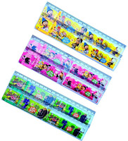 Ciconia 3 Pcs Multifunction 20cm Long Scale with Ball Game & Puzzle for School Kids Pack Ruler(Multicolor)