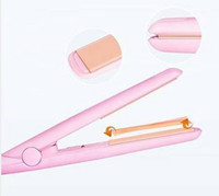 KHALIFA AND BADSHAH Mini Ceramic Electronic Hair Straightener 220V Flats Iron (Multicolour)-Set of 1 Mini Hair Straightener AA-13, Mini Hair Straightener Ceramic Plates Fast Heat up Hair Straightener(Multicolor)