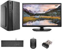INTECHVISION Intel Core i5 (8 GB DDR3/500 GB/120 GB SSD/Windows 10 Home/512 MB/20 Inch Screen/AIC-I5-650-8GB_500-120-20-InchLED)(Black)