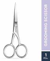 GUBB Professional Grooming Scissors, Stainless Steel Personal Hair Cutting Tool- Silver Scissors(Set of 1, Silver)