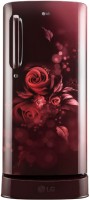LG 190 L Direct Cool Single Door 5 Star Refrigerator with Base Drawer(Scarlet Euphoria, GL-D201ASEZ) (LG)  Buy Online