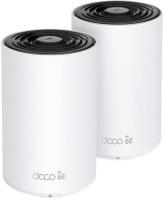 TP-Link Deco XE75(2-pack) Wi-Fi 6E System 5400 Mbps Mesh Router(White, Tri Band)