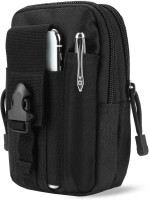 GOCART Waist Belt Bag Wallet Pouch Purse Phone Case with Zipper Waist Bag(Black)