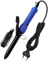 KMI Nova Plastic AIO-16B Hair Curler Hair Straightener(Blue & Black)