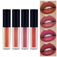 The MN Insta Beauty Super Stay Water Proof Sensational Liquid Matte Lipstick,A Set of 4(The Forever Nude Edition, 16 ml)