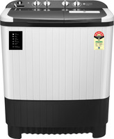 realme TechLife 8 kg 5 Star Rating Semi Automatic Top Load White, Black(RMSA805NNNDW)