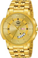 LIMESTONE Day & Date Original HMTS Gold Plated Adjsutable HMTS Bracelet Quartz Analog Watch  - For Men