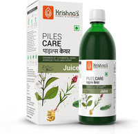 Krishna's Herbal & Ayurveda Piles Care Juice | Beneficial for Piles, Fistula and Fissure | Helps Stop Bleeding | Reduces Pain | Removes Lumps | Pure Herbal and Natural(500 ml)
