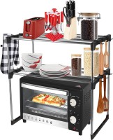 HANGERILLA Microwave Oven Stand, Multipurpose Kitchen Countertop, Shoe Rack, Multi Layer Utensil Kitchen Rack(Steel)