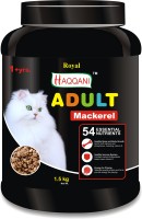 Royal Haqqani Adult Premium Cat Food with Anti Hair Formula Mackeral 1.5 kg Dry Adult, New Born, Senior, Young Cat Food