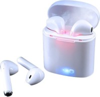 Grostar TWS Twins Wireless Bluetooth Earphone with Mic HEADPHONE Bluetooth Headset Bluetooth Headset(White, In the Ear)