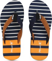 PKKART Flip Flops(Blue, Orange 6)