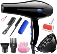 PETS EMPIRE Pet Grooming Hair Dryer Pet Hair Dryer Blue Light, for Dogs and Cats Pet Dryer(Black)