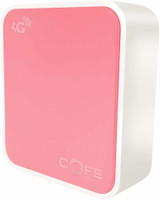 COFE 4G Sim Router with LAN Port, Support All GSM Sim with 200 Mtr Range, Speed 300 Mbps 4G Router(Pink, White, Single Band)