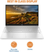 HP Pavilion Ryzen 5 Hexa Core 5625U - (8 GB/512 GB SSD/Windows 11 Home) 15-eh2018AU Thin and Light Laptop(15.6 Inch, Natural Silver, 1.75 Kg, With MS Office)