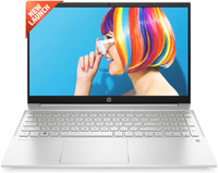 HP Pavilion Ryzen 5 Hexa Core 5625U - (16 GB/512 GB SSD/Windows 11 Home) 15-eh2024AU Thin and Light Laptop(15.6 Inch, Natural Silver, 1.75 Kg, With MS Office)