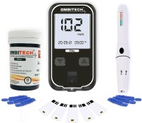 AMBITECH Elizy Blood Glucose Meter Kit with 100 strips and 100 lancets ( Made in India ) ( Life time warranty) Glucometer(Black)