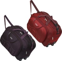 AZONE DUFFLE LUGGAGE (Expandable) Stylish and Spacy Wheel DUFFLE BAG (2PCS COMBO) Duffel With Wheels (Strolley)
