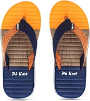 PKKART Mens Casual Comfort Stylish Orange Slipper (Pack Of 1) Flip Flops(Yellow 6)