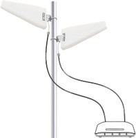 Netboon LPDA MIMO 4G External Antenna Kit for 4G Routers with 20+20 Meter Cable Antenna Amplifier