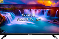 Sansui Prime Series 80 cm (32 inch) HD Ready LED Smart Android Based TV with Bezel-less Design (BLACK)(JSY32SKHD)