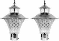 BLACK RAY GL02 Gate Light Outdoor Lamp(Silver)