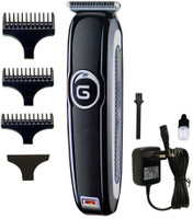 Smars GM-6050 Professional Hair Trimmer, Hair Clipper, Chargeable Trimmer, Trimmer 60 min  Runtime 4 Length Settings(Black)