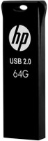 HP v207w 64GB USB 2.0 Pen Drive 64 GB Pen Drive(Black, Black)