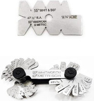 STAR TOOLLS Screw Pitch Gauge/Thread 4 to 62 TPI & Screw Thread Cutting Gauge Radius Gauge