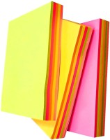 KESETKO Fluorescent 100 Sheets Self Sticky Notes 300 Sheet in 3 Note Pads, 5 Colors(Set Of 3, Multicolor)