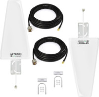 Netboon 4G LPDA Antenna Kit for 4G LTE Routers with HLF 400 Cable 12+12 Meter Antenna Amplifier
