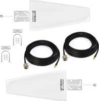 Netboon 4g External Mimo Outdoor Lpda Antenna Set For 4g Routers 25+25 LMR/HLF 400 Antenna Amplifier