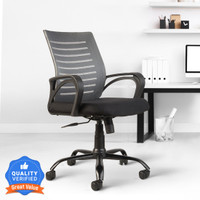 CELLBELL Desire C104 Mid Back Comfortable Fabric Office Executive Chair(Grey, DIY(Do-It-Yourself))