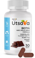 Nector Utsava Biotin Chocolate Sugar Free Chewable Tablets for Hair Skin & Nails(30 Tablets)