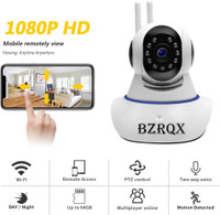 Bzrqx Mini Security Double Antenna Auto Rotating 1080p Night Vision Mobile CCTV Wifi Live Streaming Sports and Action Camera(White, 12 MP)