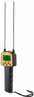 thermomate Grain Moisture Meter Hygrometer with Measuring Probe for Corn Wheat Rice peanut AR991 Pin-Type Digital Moisture Measurer(300 mm)