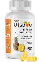 Nector Utsava Vitamin C Pineapple Chewable Tablets, Immunity Antioxidant & Skincare(30 Tablets)
