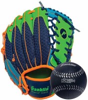 Franklin Sports Kids Baseball Gloves - Meshtek Child's Tball Glove + Ball Set - Boys + Girls Tee Fitness Accessory Kit Kit