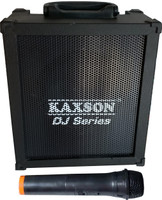 Kaxson DJ SERIES PROFESSIONAL Bluetooth 8" CUBE-28 Amplifier With Cordless MIC/ECHO MIC 30 W AV Power Amplifier(Black)