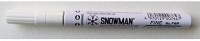 Snowman Oil Based Paint Marker - White - Fine Tip Marker Ink(White)