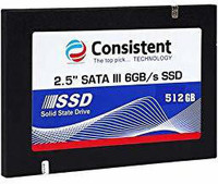 Consistent 5 Year Warranty 512 GB Laptop Internal Solid State Drive (SSD) (CTSSD512S6)(Interface: SATA III, Form Factor: 2.5 Inch)